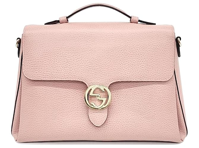 Gucci  Interlocking Tote and Shoulder Bag (510306) Pink  ref.1288962