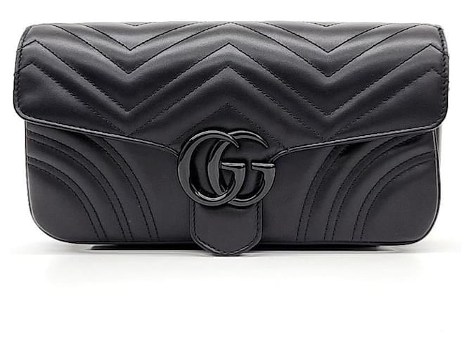 Gucci  Marmont Shoulder Bag (734814) Black  ref.1288979