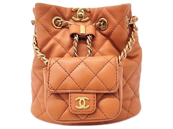 Chanel  Small Backpack AS3947 Orange  ref.1289009