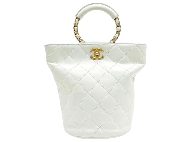 Chanel  In the Loop Chain Backpack AS1362 White  ref.1289012