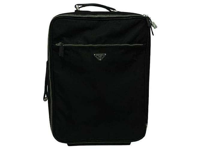 Prada Black Nylon Suitcase Metal  ref.1289061