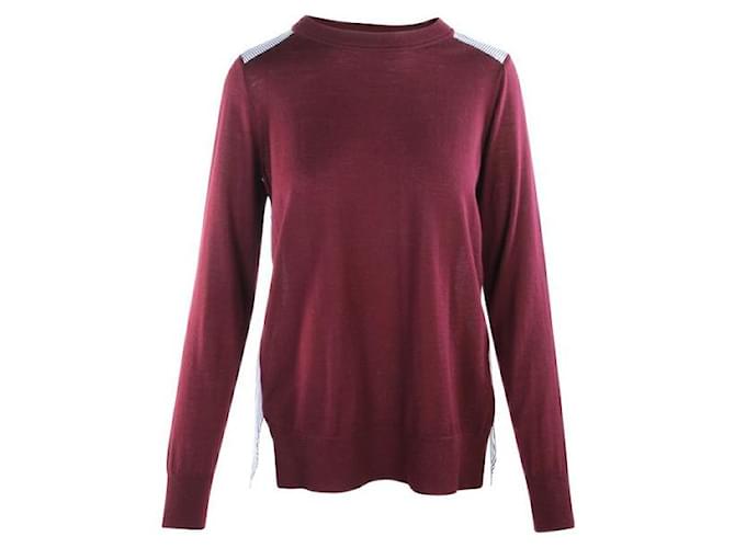 Autre Marque DESIGNER CONTEMPORAIN Sweatshirt Bicolore Suede Coton Violet  ref.1289088