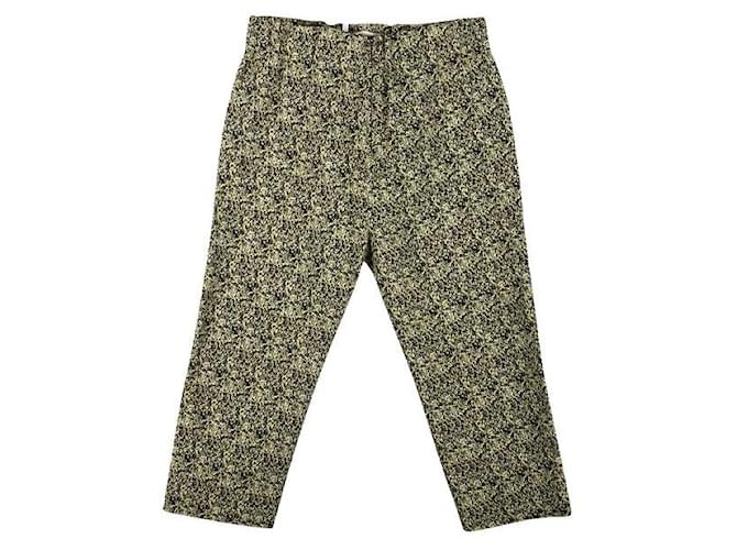 Édition d'été MARNI 2014 Pantalon imprimé Coton Polyester Jaune  ref.1289117