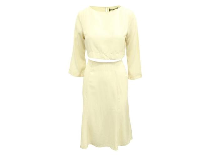 REFORMATION Cream Blouse and Skirt Set Tencel  ref.1289144