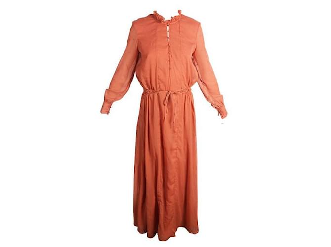 Autre Marque CONTEMPORARY DESIGNER Auburn Maxi Dress Orange Polyester  ref.1289211