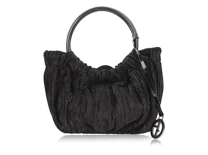GIORGIO ARMANI A Mini Velvet Bag Black  ref.1289216