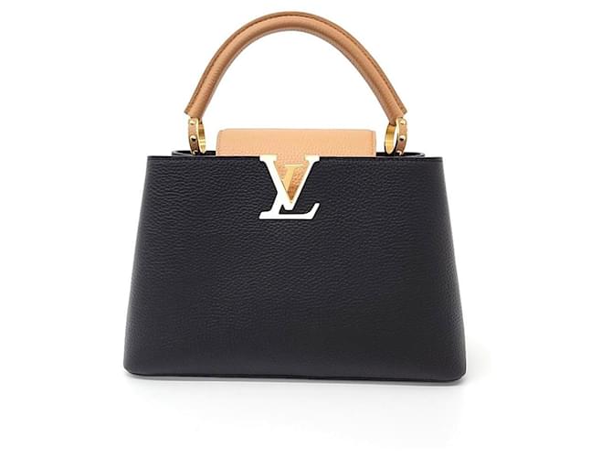 Louis Vuitton  Capucines MM M59466 Black Beige  ref.1289249