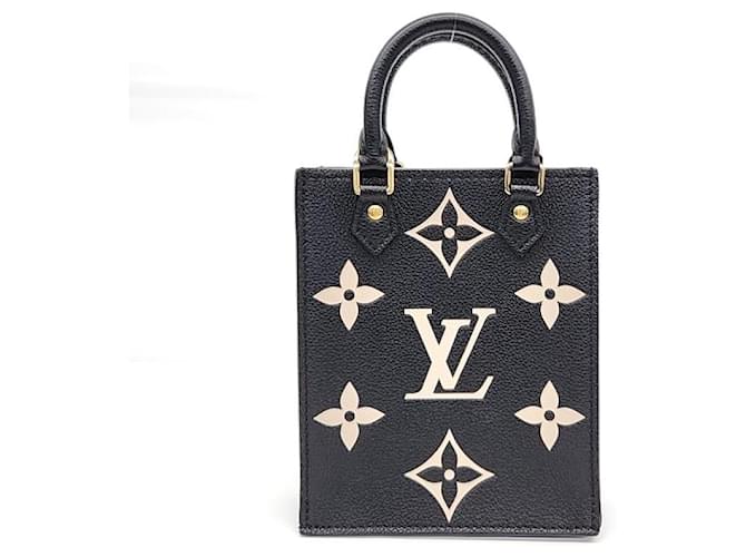 Louis Vuitton Empreinte Kleine Tasche aus Platin Schwarz  ref.1289260