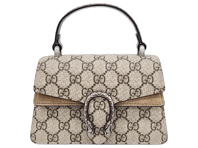 Gucci  Dionysus Mini Top Handle Bag (752029) Beige  ref.1289296