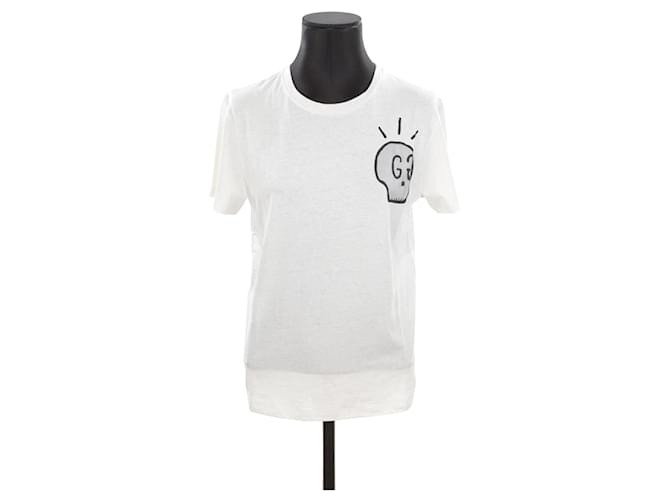 Gucci T-shirt en coton Écru  ref.1289321