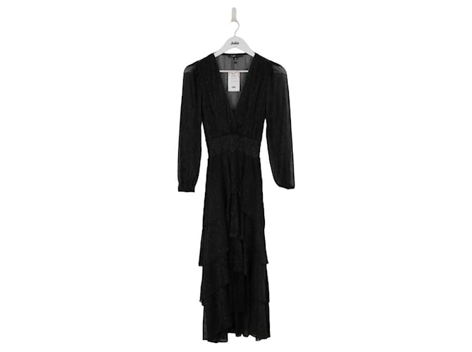 Maje Robe noir Polyester  ref.1289324