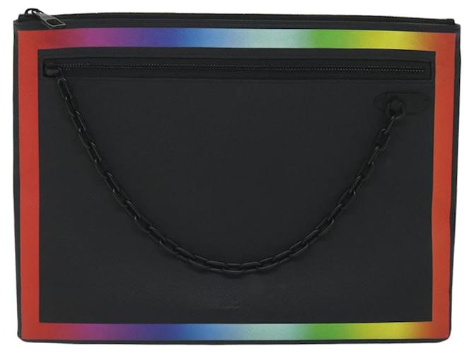 Louis Vuitton Pochette A4 Black Leather  ref.1289340