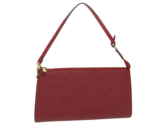 Louis Vuitton Pochette Red Leather  ref.1289436