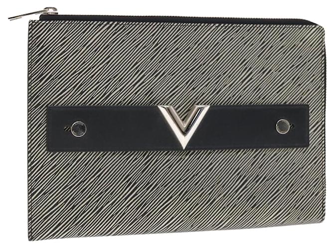 Louis Vuitton Pochette Pratt Grau Leder  ref.1289439