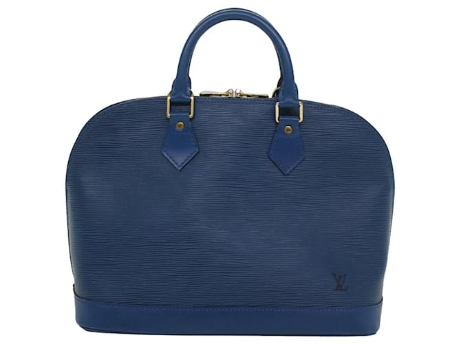 Louis Vuitton Alma Azul Cuero  ref.1289440