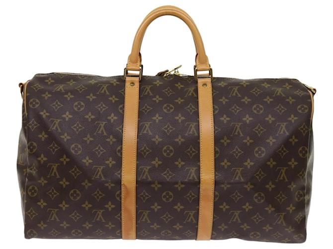 Louis Vuitton Keepall 50 Brown Cloth  ref.1289585