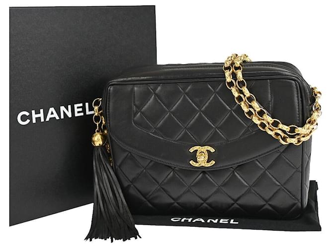 Timeless Chanel Diana Nero Pelle  ref.1289588