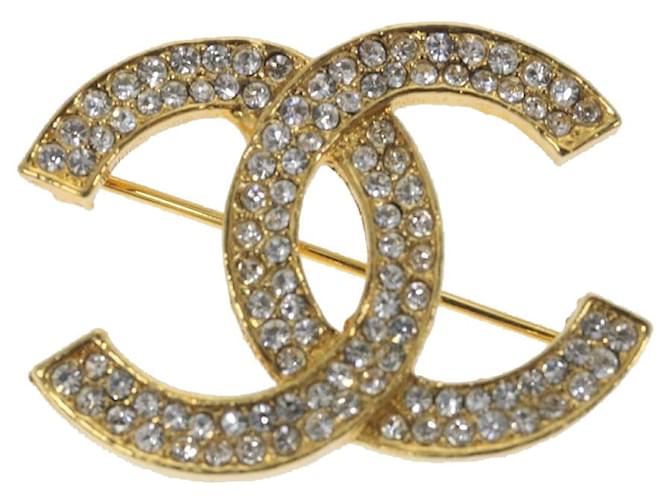 Chanel Logo CC Dourado Metal  ref.1289666