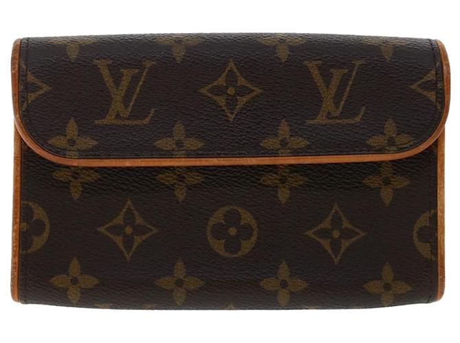 Louis Vuitton Pochette Florentine Braun Leinwand  ref.1289805