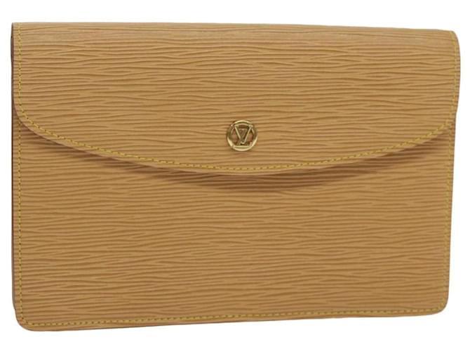 Louis Vuitton Montaigne Amarelo Couro  ref.1289975
