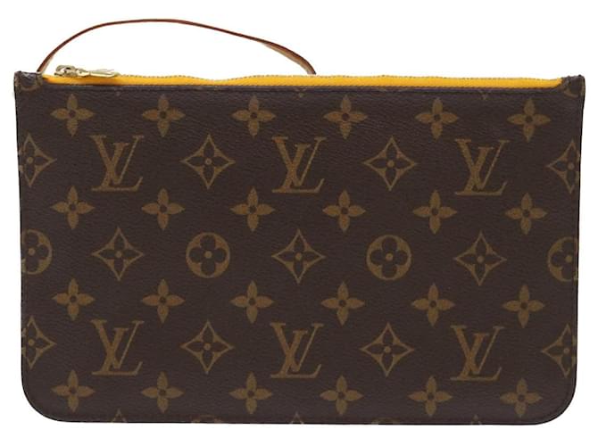 Louis Vuitton Pochette Castaño Lienzo  ref.1289977
