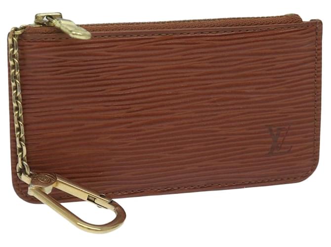 Louis Vuitton Pochette Clés Brown Leather  ref.1290011