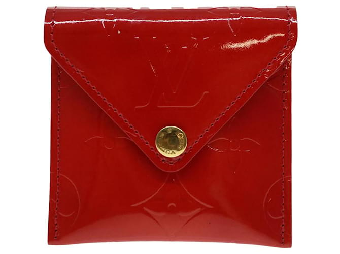 Portamonete Louis Vuitton Rosso  ref.1290128