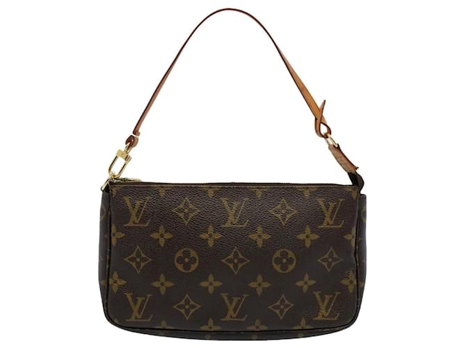 Louis Vuitton Pochette Accessoires Brown Cloth  ref.1290233