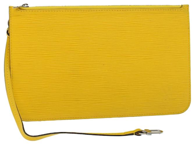 Louis Vuitton POCHETTE NEVERFULL Amarelo Couro  ref.1290303