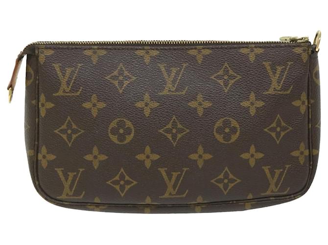 Louis Vuitton Pochette Accessoire Marrom Lona  ref.1290364