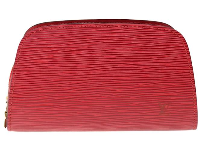 Louis Vuitton Dauphine Rot Leder  ref.1290407