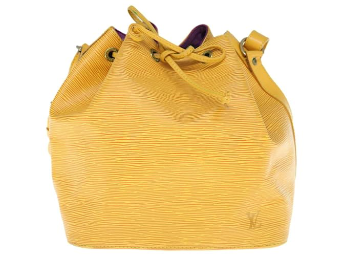 Noe Louis Vuitton Petit Noé Yellow Leather  ref.1290411