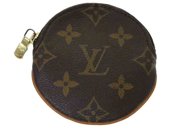 Louis Vuitton Porte Monnaie Rond Brown Cloth  ref.1290442