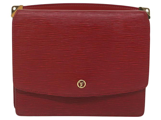 Louis Vuitton Grenelle Roja Cuero  ref.1290458