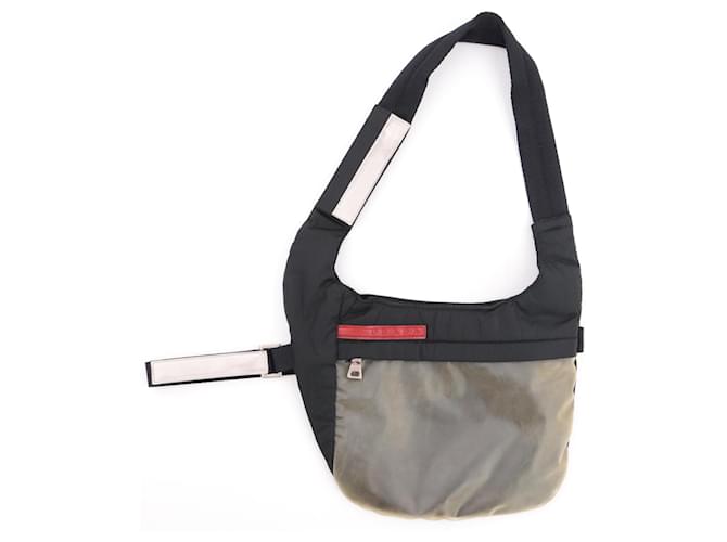 PRADA Crossbody bags Synthetic Black Tessuto  ref.1290503
