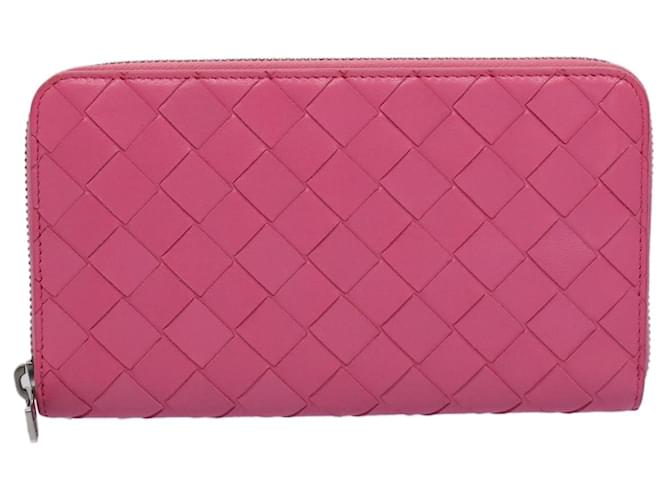 Bottega Veneta Intrecciato Pink Leather  ref.1290555