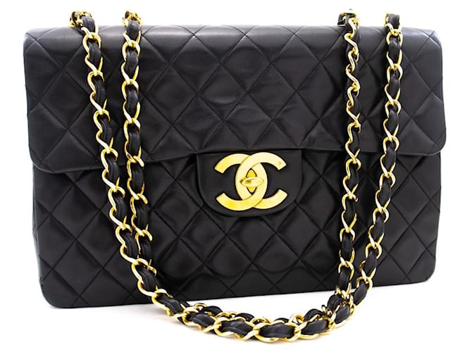 Chanel Timeless/classique Black Leather  ref.1290568