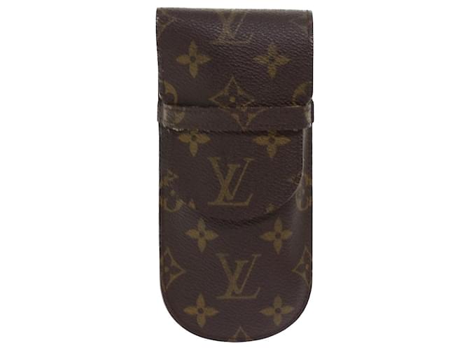 Louis Vuitton Etui à lunette Marrone Tela  ref.1290659