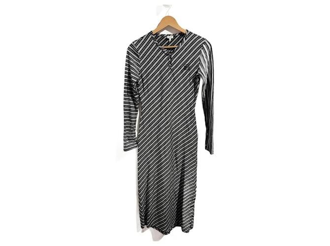 LOEWE  Dresses T.International S Cotton Black  ref.1290707