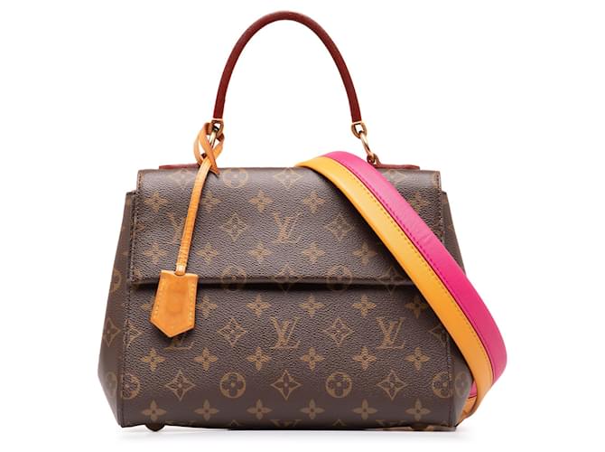 Bolso satchel Louis Vuitton con monograma Cluny BB marrón Castaño Cuero  ref.1290785
