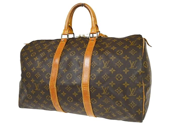 Louis Vuitton Keepall 45 Brown Cloth  ref.1290807