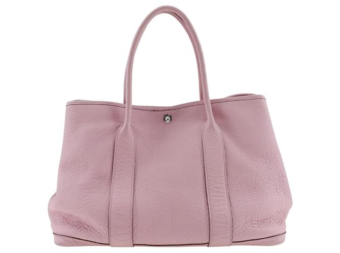 Hermès Garden Party Pink Leather  ref.1290872