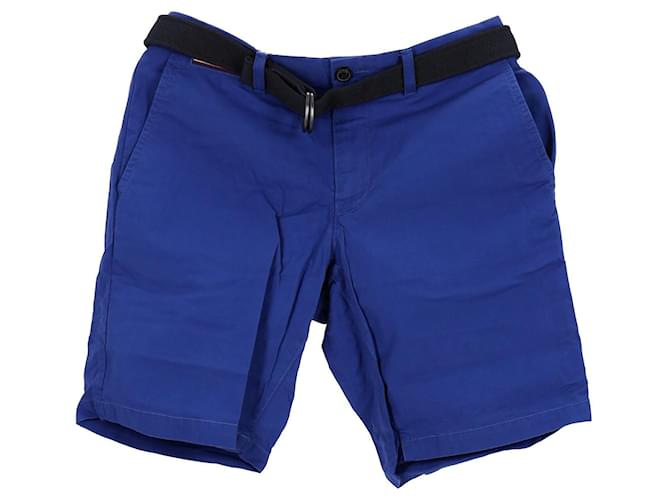 Tommy Hilfiger Shorts con cinturón exclusivo para hombre Azul Algodón  ref.1290891