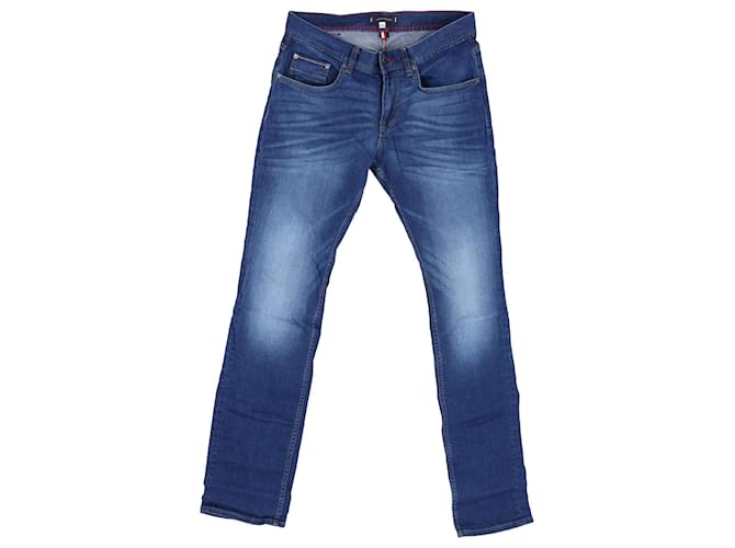 Tommy Hilfiger Jeans droits pour hommes Coton Bleu  ref.1290904