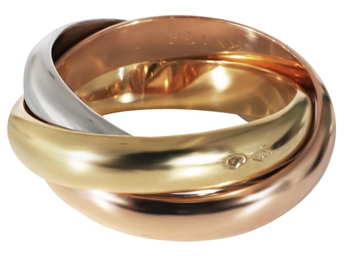 Cartier Trinity Ring in 18K dreifarbiges Gold Golden Metallisch Weißgold Metall  ref.1290925