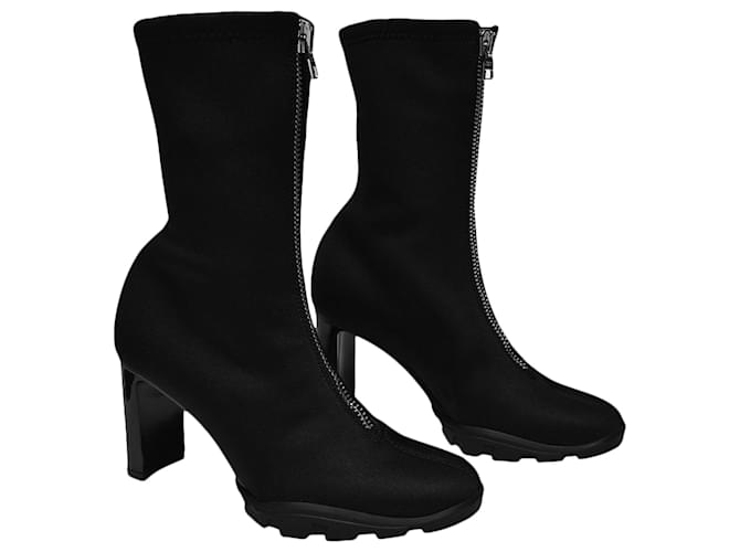 Alexander Mcqueen Scuba Soft Boots in Black Canvas  ref.1290952