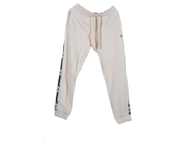 Tommy Hilfiger Mens Lewis Hamilton Relaxed Fit Joggers White Cream Cotton  ref.1290964