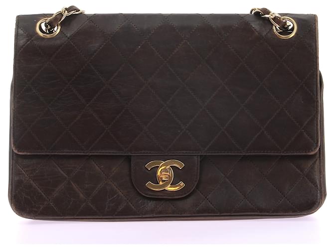 CHANEL  Handbags T.  leather Brown  ref.1291073