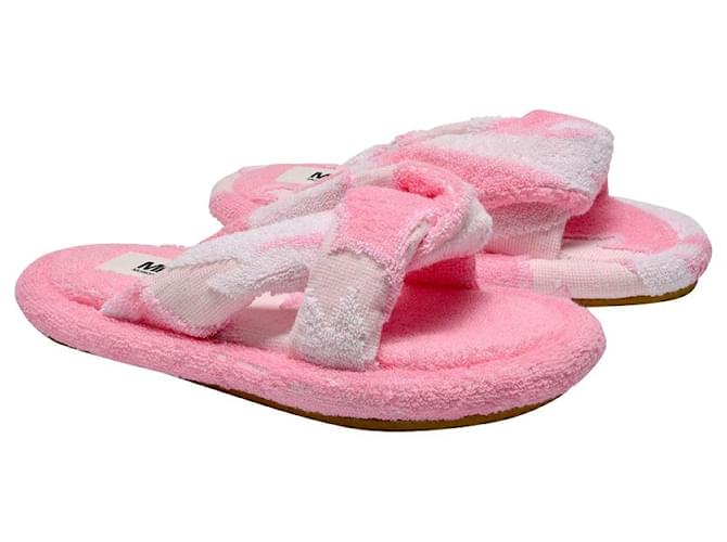Maison Martin Margiela Slippers in Pink Terry Cloth  ref.1291099