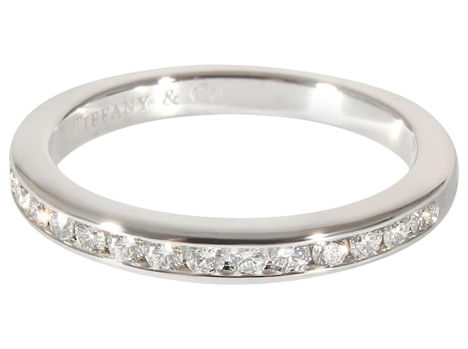 TIFFANY & CO. Forever Wedding Band in Platinum 0.24 ctw Silvery Metallic Metal  ref.1291142